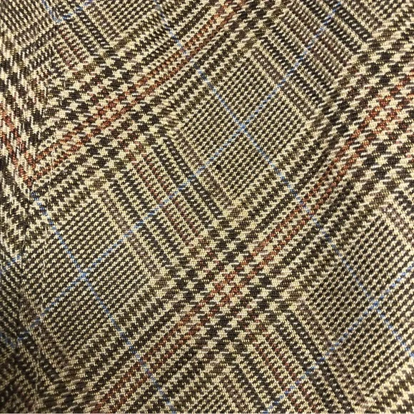 East 5th Vintage Brown Plaid Midi Skirt Size 6 - Picture 5 of 10